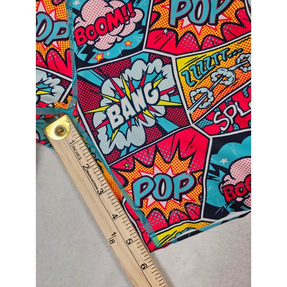 Constantly Varied Gear CVG Comic Pop Art Athletic Shorts Womens Medium 5in - Picture 5 of 10